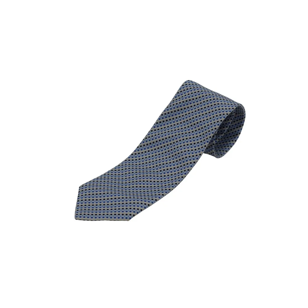 Harve Benard Men's‎ Necktie Blue Square Pattern Business Formal